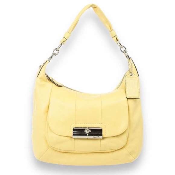 Coach Bags Coach Womens Yellow Leather Kristin Convertible Hobo